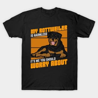 Funny Rottweiler Dog Lover Rottie Mom Dad Gift T-Shirt